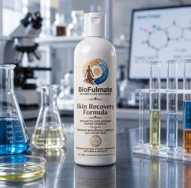 BioFulmate Infused Skin Recovery Crème in a laboratory setting